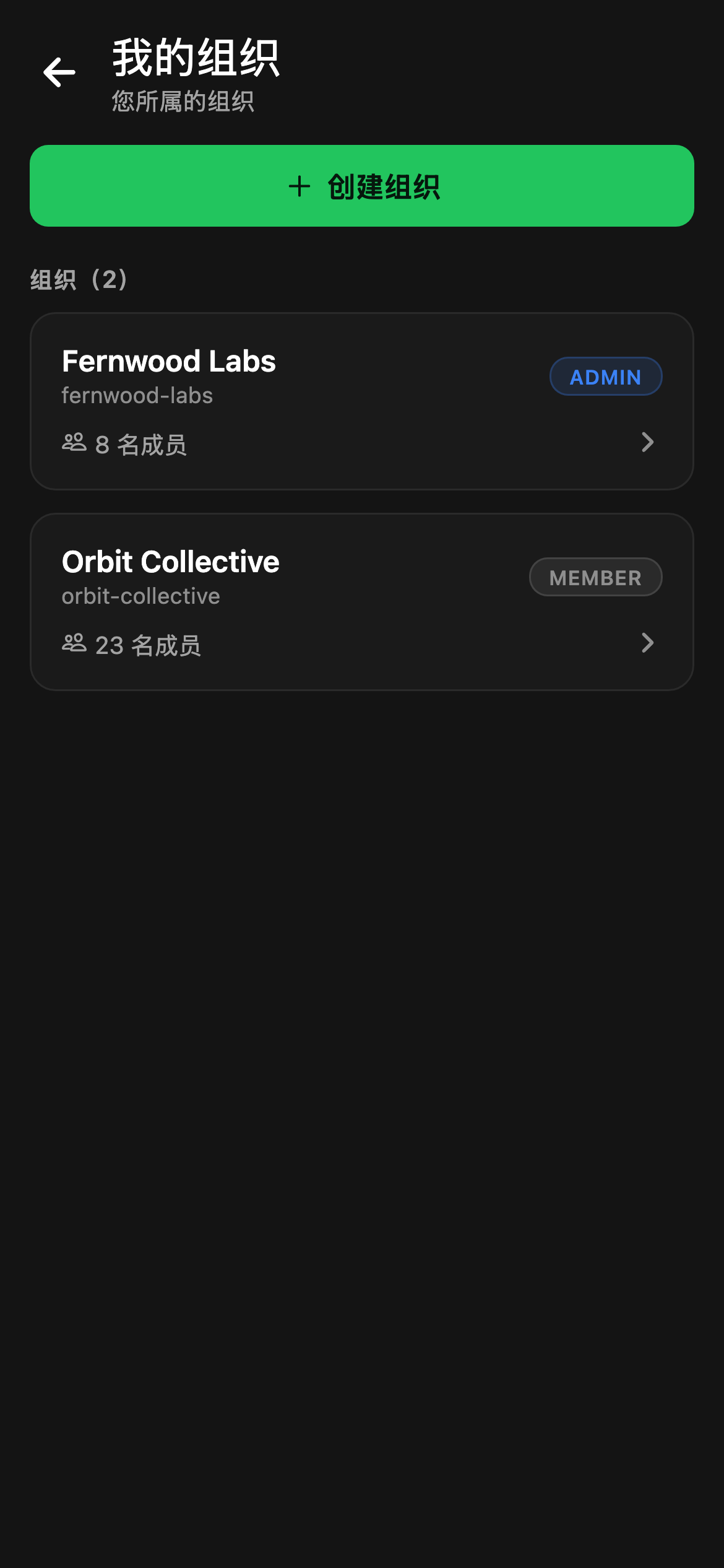 CheckPt mobile workspace overview screen.