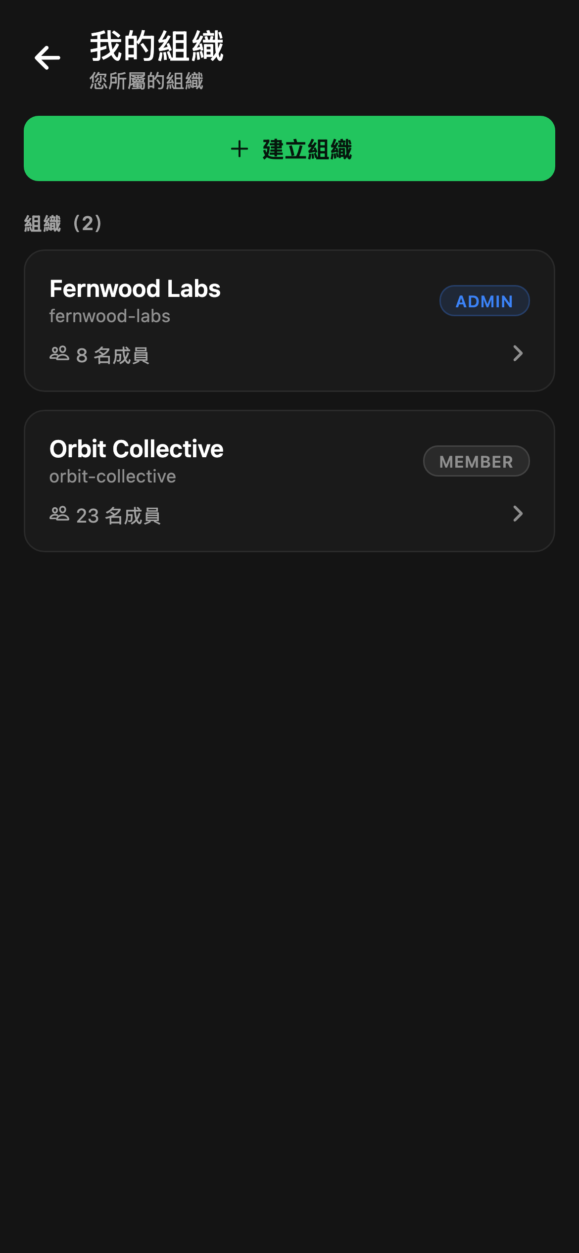 CheckPt mobile workspace overview screen.